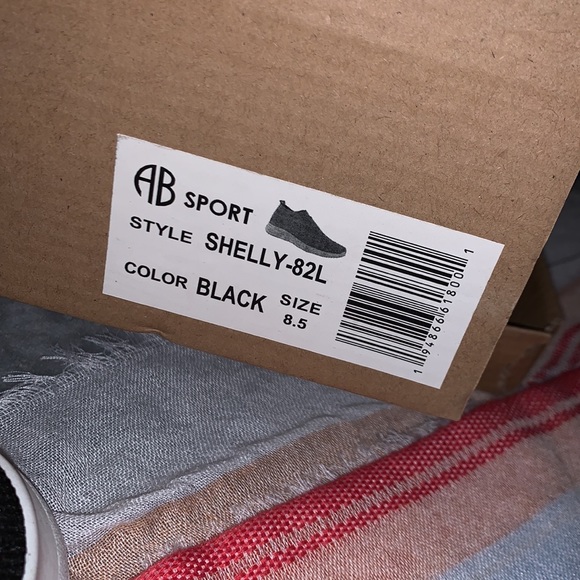 NWT AB Sport Black Jeweled Slip On Sneakers - Picture 7 of 8